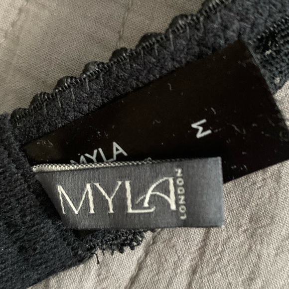 Myla high end UK brand black lace bra size M - Picture 8 of 11